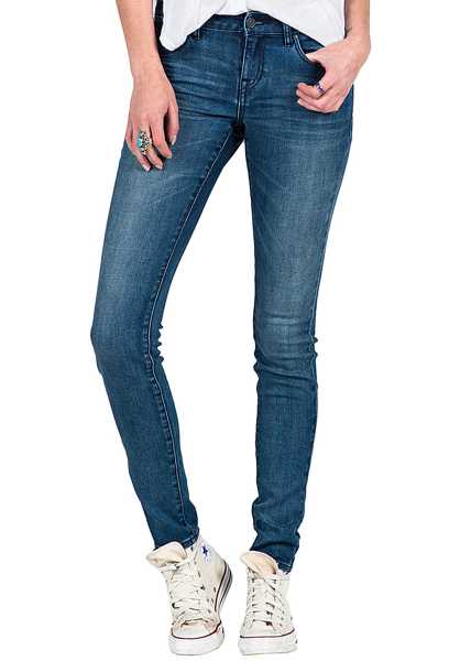 Volcom Super Stoned Moda Skinny - Multicolor Donna Sottile Jeans (P9116)